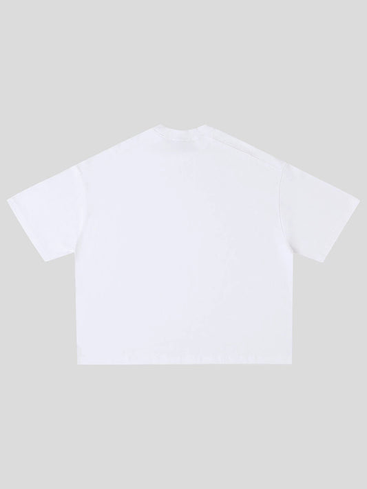 Cropped White Tee