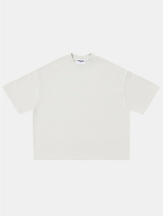 Cropped Beige Tee