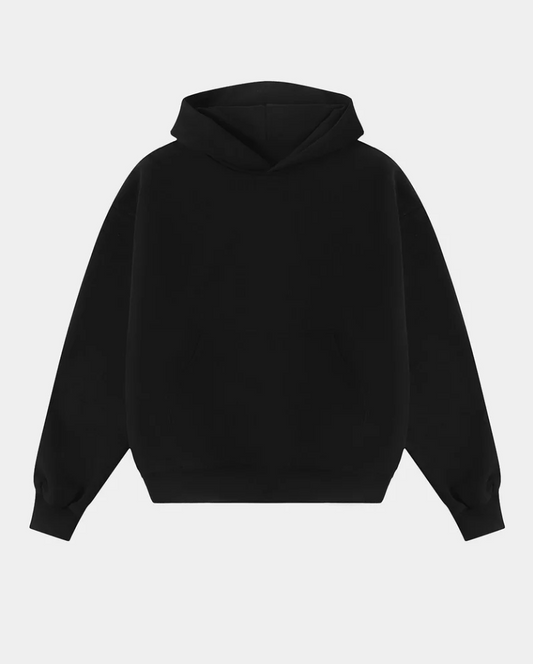 DOUBLE-LAYER 'BLACK' HOODIE