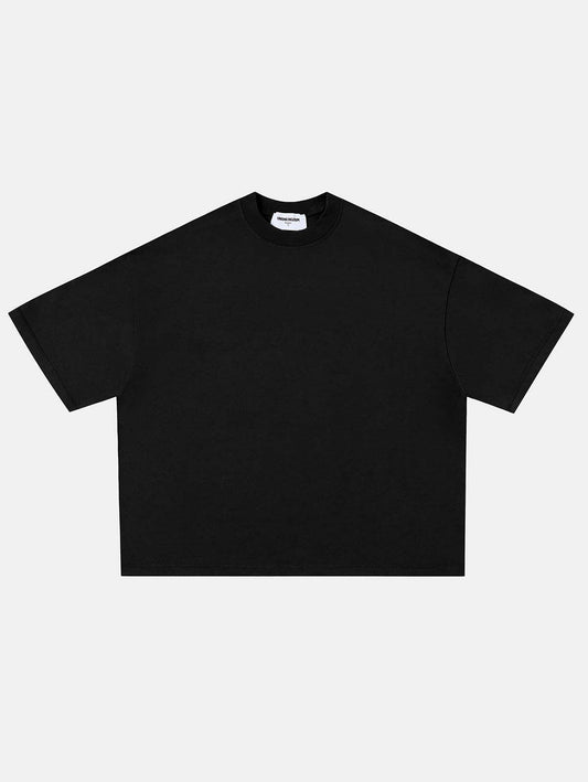 Cropped Black Tee